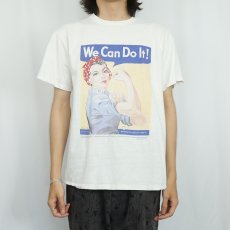 画像2: "We Can Do It!" 第二次世界大戦 ポスタープリントTシャツ M (2)