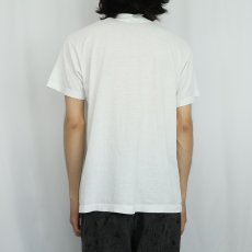 画像3: 90's USA製 "CIRCUS WORLD PIZZA" ライオンイラストプリントTシャツ L (3)