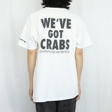 画像3: joe's crab shack シーフードレストラン イラストプリントTシャツ XXL (3)