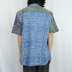 画像3: 90's Reyn Spooner クレイジーパターン 3点留め コットンハワイアンシャツ XL (3)