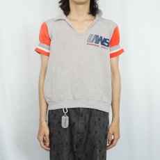 画像2: 70's Champion バータグ USA製 "UNS WISCONSIN STOUT" 半袖スウェット L (2)