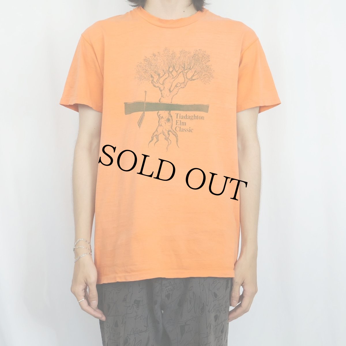 画像2: 70's Hanes USA製 "Tiadaghton Elm Classic" レースイベントプリントTシャツ L (2)