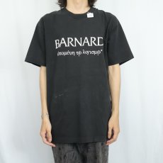画像2: 90's "BARNARD" プリントTシャツ BLACK (2)