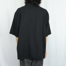 画像3: 80〜90's Da Vinci ステッチデザイン レーヨン×ポリエステル オープンカラーシャツ XXL  (3)