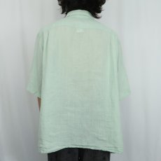 画像3: 2000's BANANA REPUBLIC RELAXD 無地リネンシャツ XL (3)