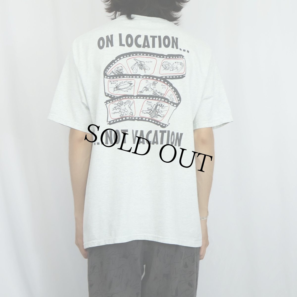 画像4: 90's "Studios are For Sissies." メッセージプリントTシャツ L (4)