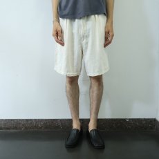 画像2: 90's POLO Ralph Lauren 2タック リネンショーツ W35 (2)