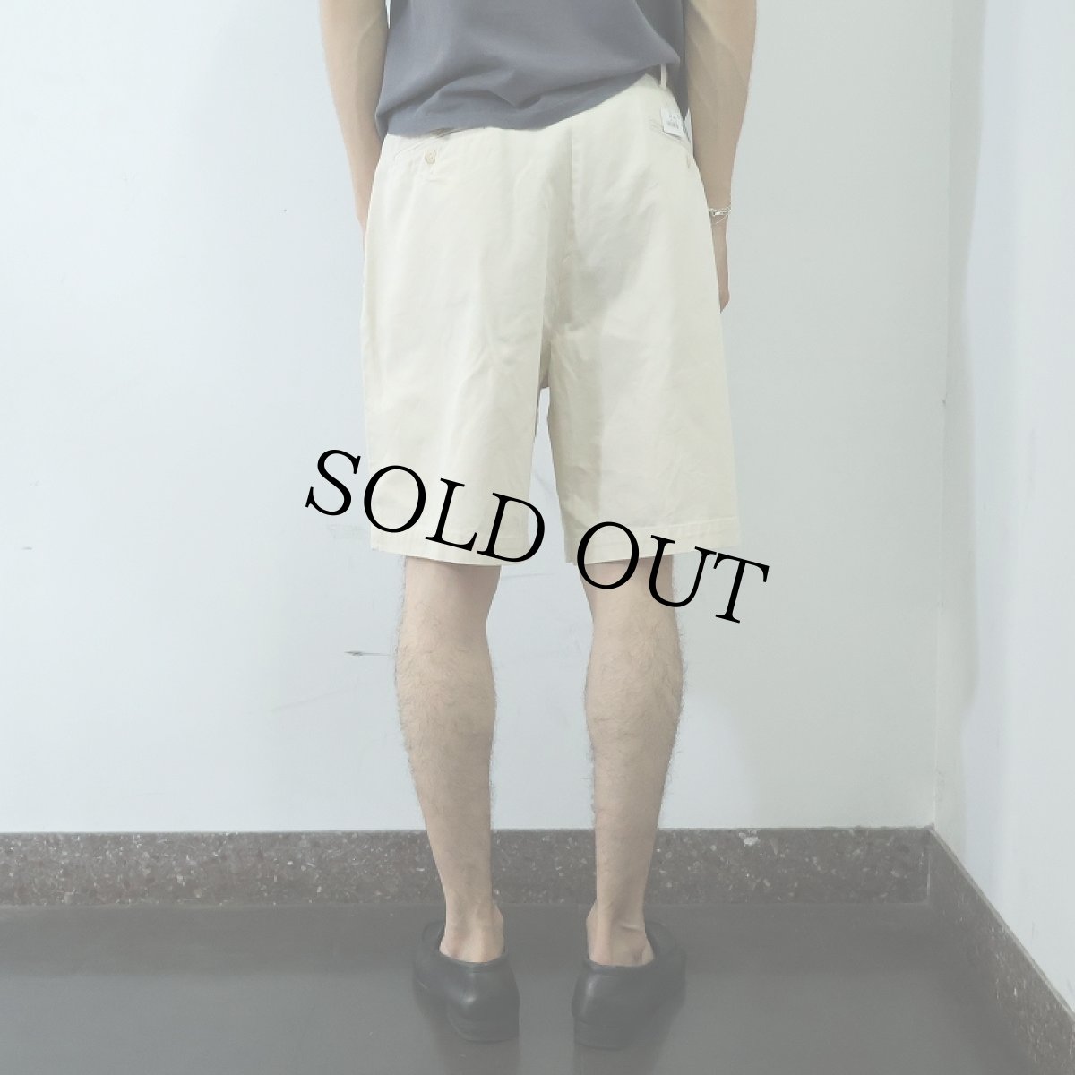 画像3: POLO Ralph Lauren "POLO CHINO" 2タック コットンチノショーツ W33 (3)