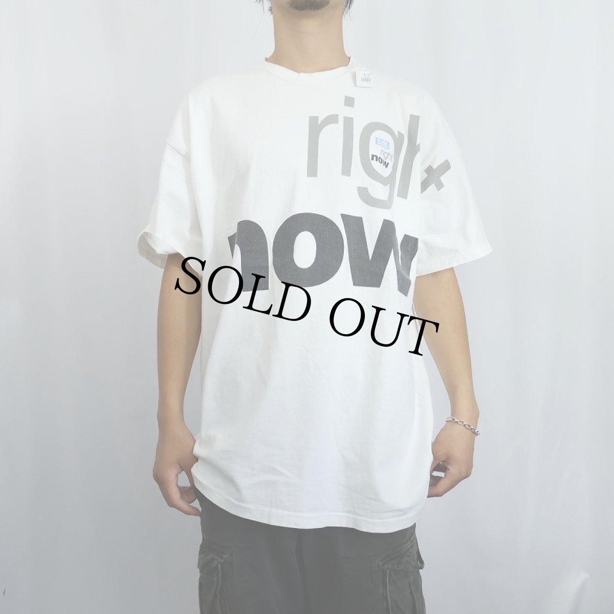 画像2: 90's USA WEEKEND USA製 "right now" マガジンプリントTシャツ XL (2)