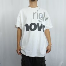 画像2: 90's USA WEEKEND USA製 "right now" マガジンプリントTシャツ XL (2)