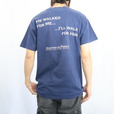 画像3: 90's "MARCH FOR JESUS" ジーザスプリントTシャツ NAVY M (3)