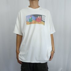 画像2: 2000's "FORGET IT..." イラストプリントTシャツ XL (2)