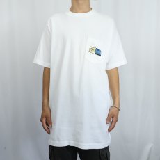 画像3: 90's swatch USA製 時計ブランド プリントTシャツ XL (3)