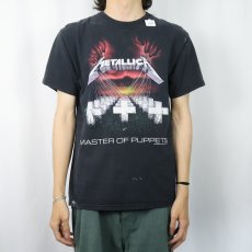 画像2: 90's METALLICA "METALLICA MASTER OF PUPPETS" ヘヴィメタルバンドプリントTシャツ BLACK M (2)
