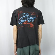 画像4: 80's BEACH BOYS "25th Anniversary Tour 1987" ロックバンドツアーTシャツ BLACK (4)