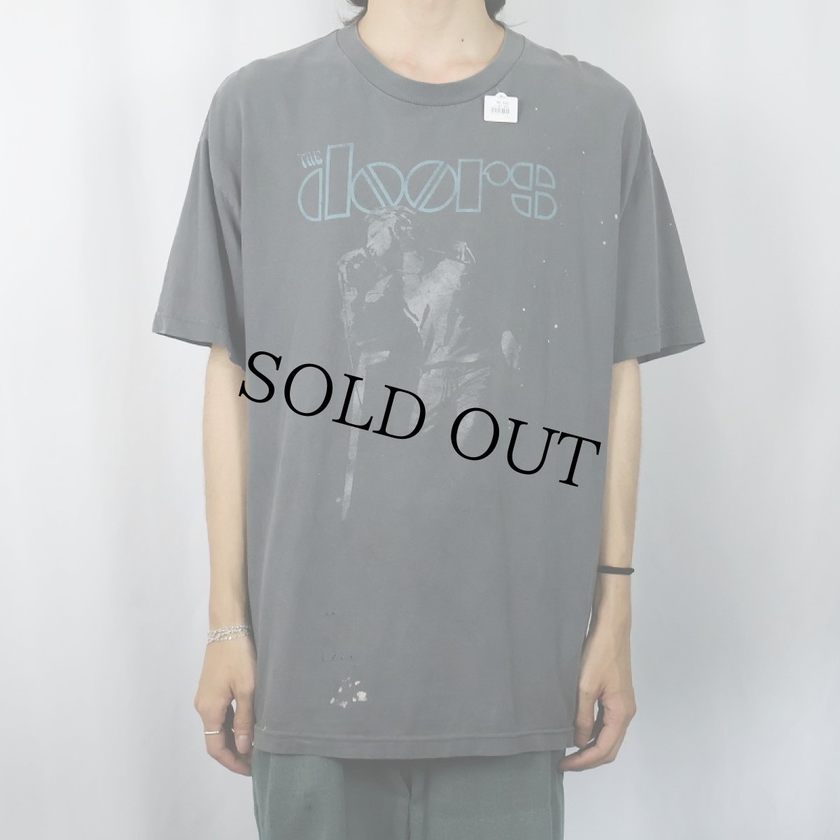 画像2: The Doors JIM MORRISON ロックバンドプリントTシャツ XL (2)
