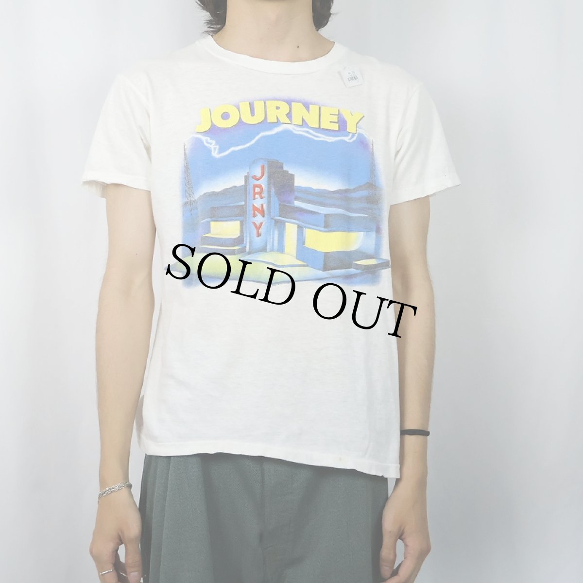 画像3: 80's JOURNEY "RAISED ON RADIO" ロックバンドプリントTシャツ (3)