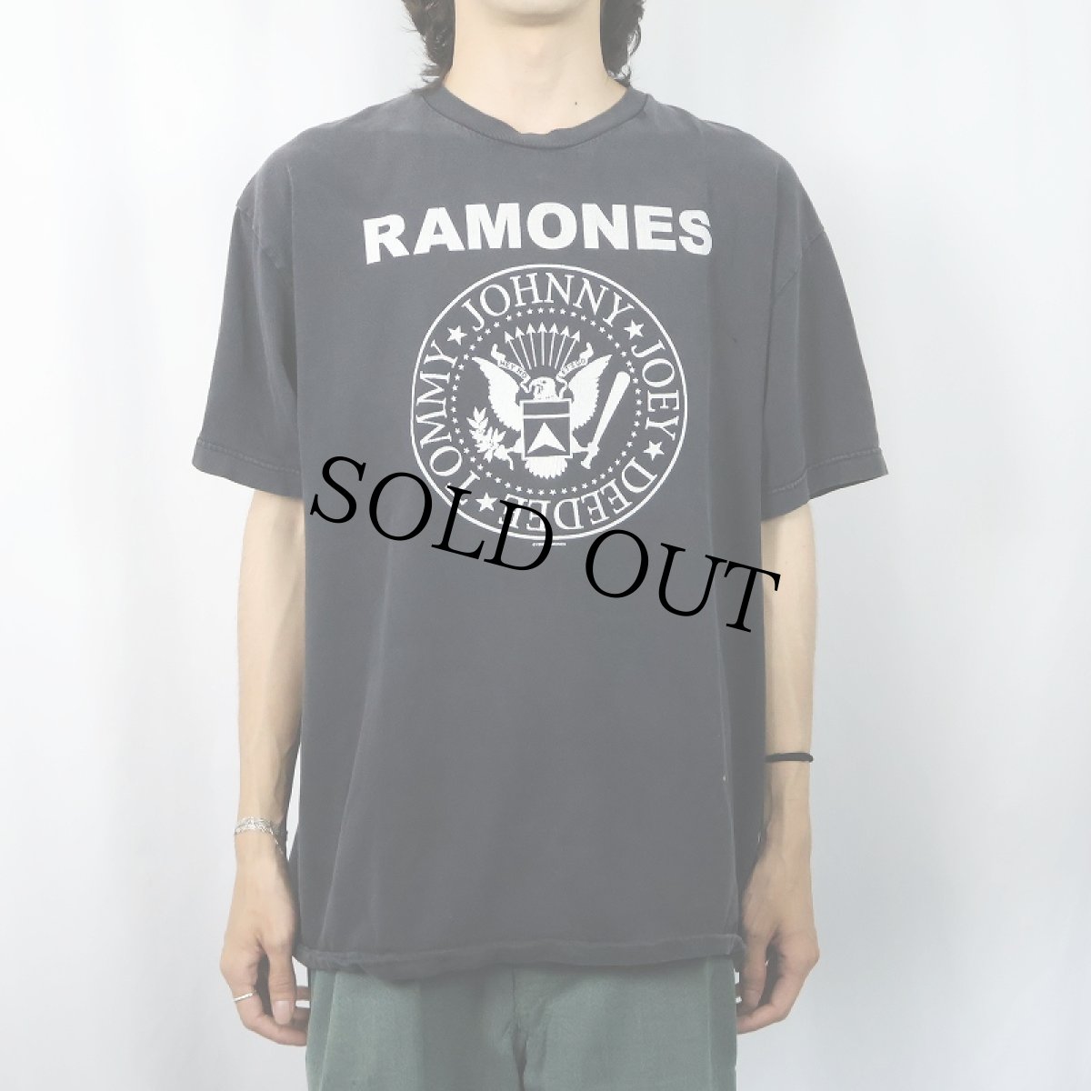 画像2: 90's RAMONES USA製 ロックバンドTシャツ BLACK XL (2)