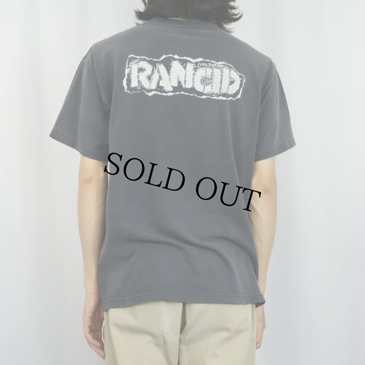 画像4: 90's RANCID USA製 パンクロックバンド プリントTシャツ L (4)