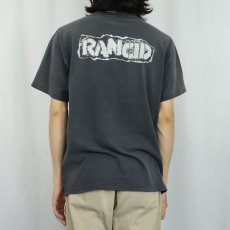 画像4: 90's RANCID USA製 パンクロックバンド プリントTシャツ L (4)