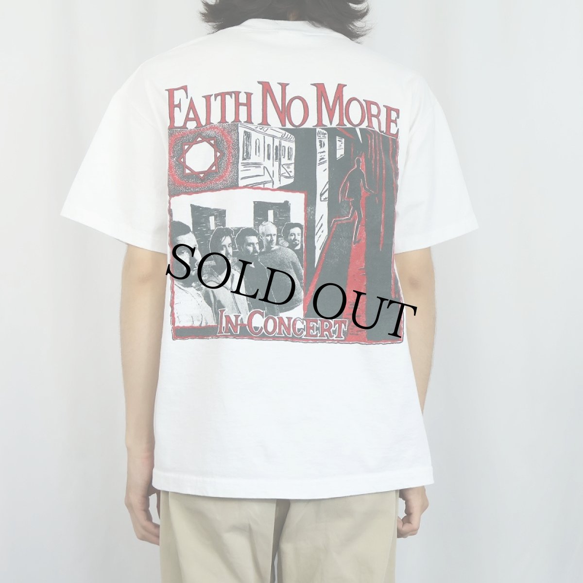 画像4: 90's FAITH NO MORE USA製 "King For A Day" オルタナティブロックバンド ツアープリントTシャツ L (4)