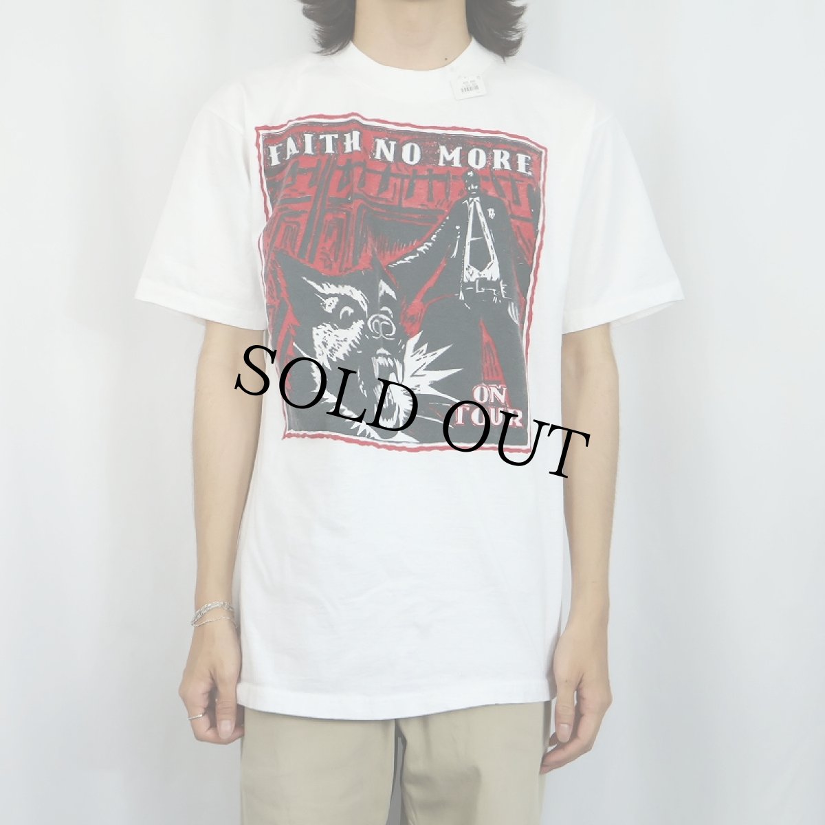 画像3: 90's FAITH NO MORE USA製 "King For A Day" オルタナティブロックバンド ツアープリントTシャツ L (3)
