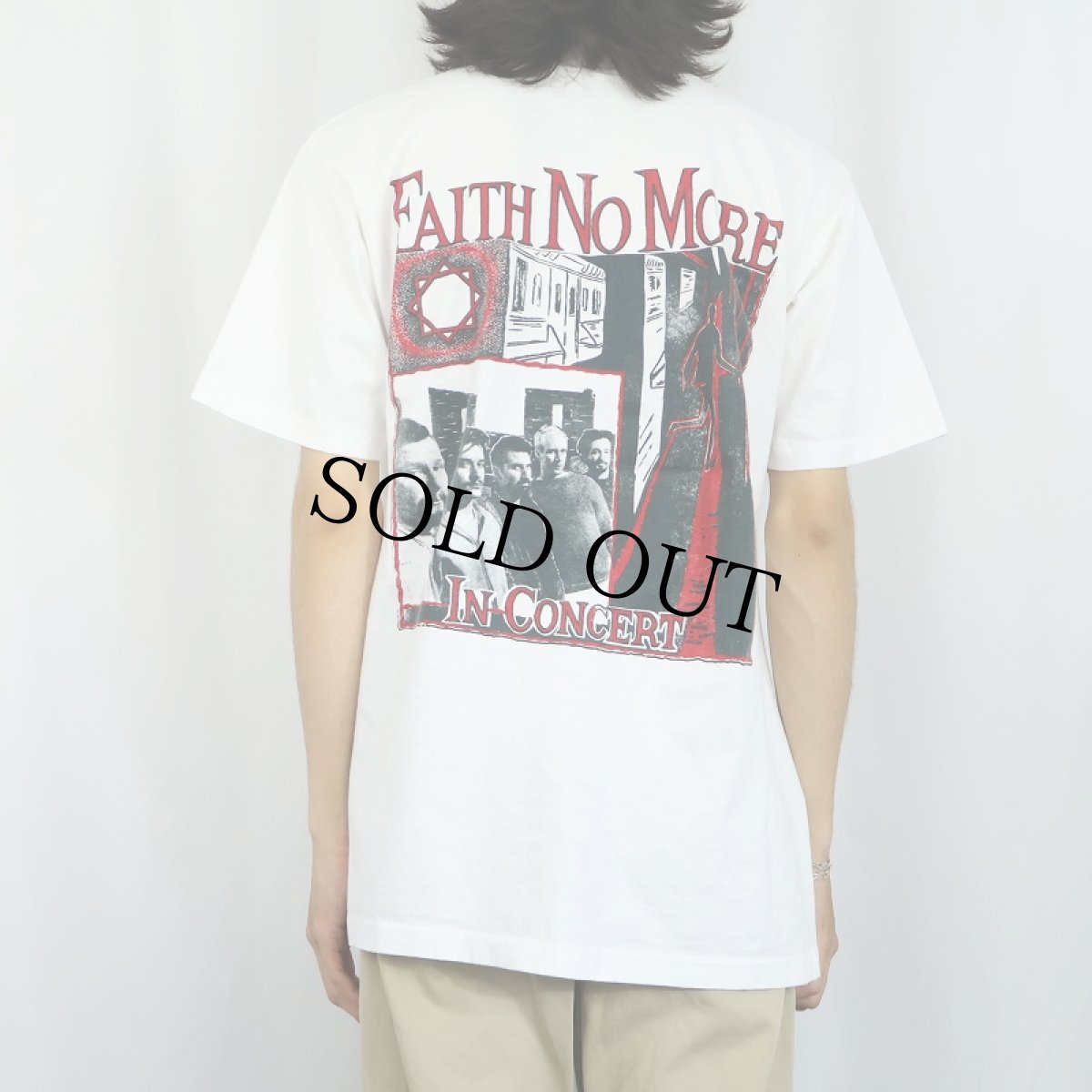 画像4: 90's FAITH NO MORE USA製 "King For A Day" オルタナティブロックバンド ツアープリントTシャツ L (4)