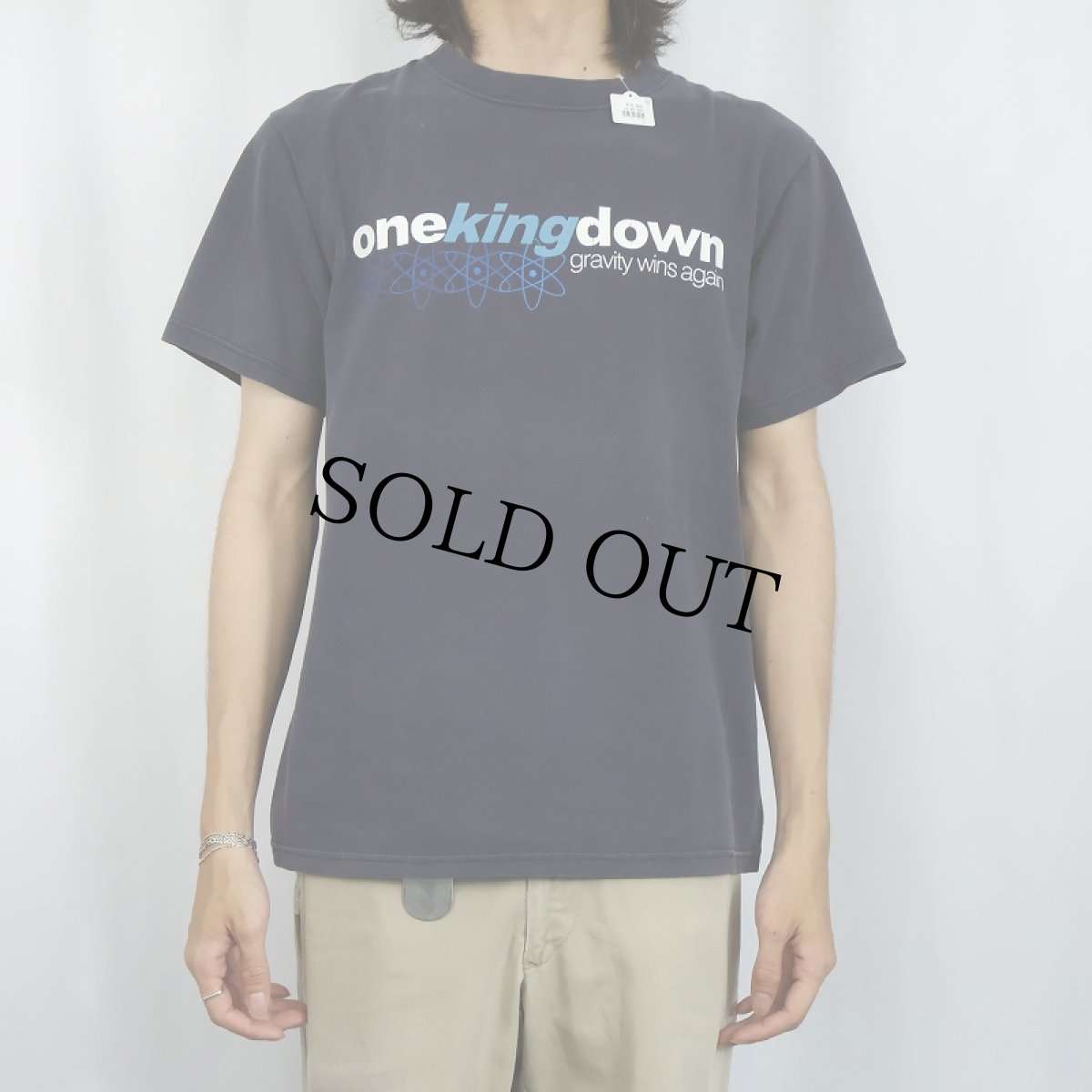 画像3: One King Down USA製 "Gravity Wins Again" ハードコアバンド アルバムプリントTシャツ NAVY M (3)