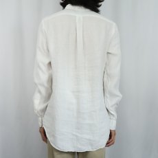 画像3: Ralph Lauren "CLASSIC FIT" リネンボタンダウンシャツ S (3)