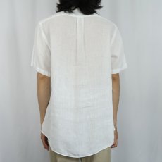 画像3: Ralph Lauren "CUSTOM FIT" リネンボタンダウンシャツ L (3)