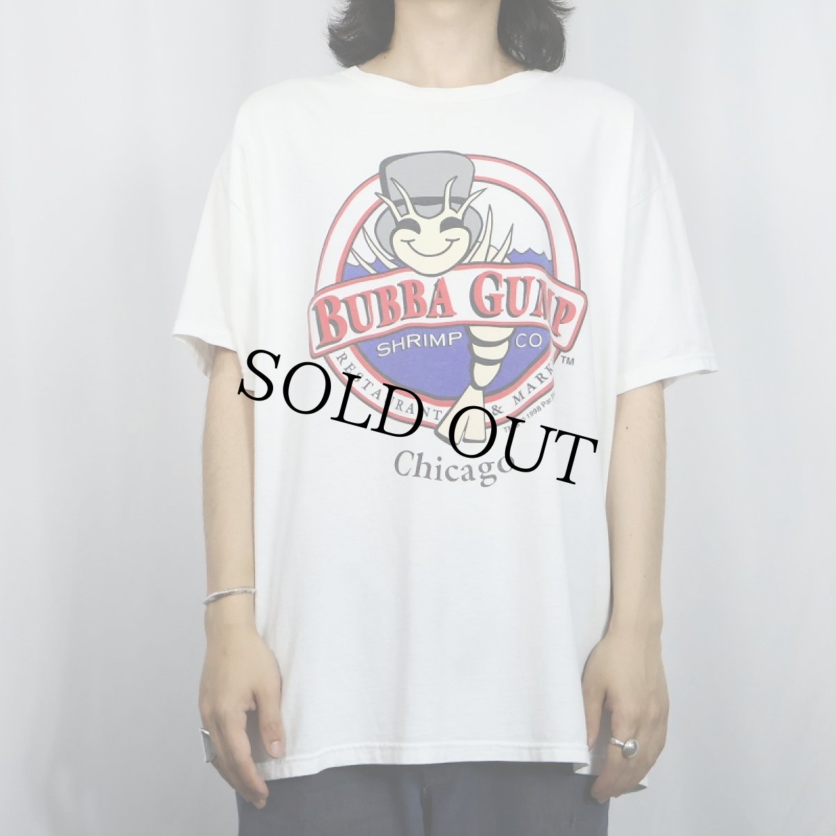 画像2: 90's Bubba Gump Shrimp Co. USA製 レストランプリントTシャツ L (2)