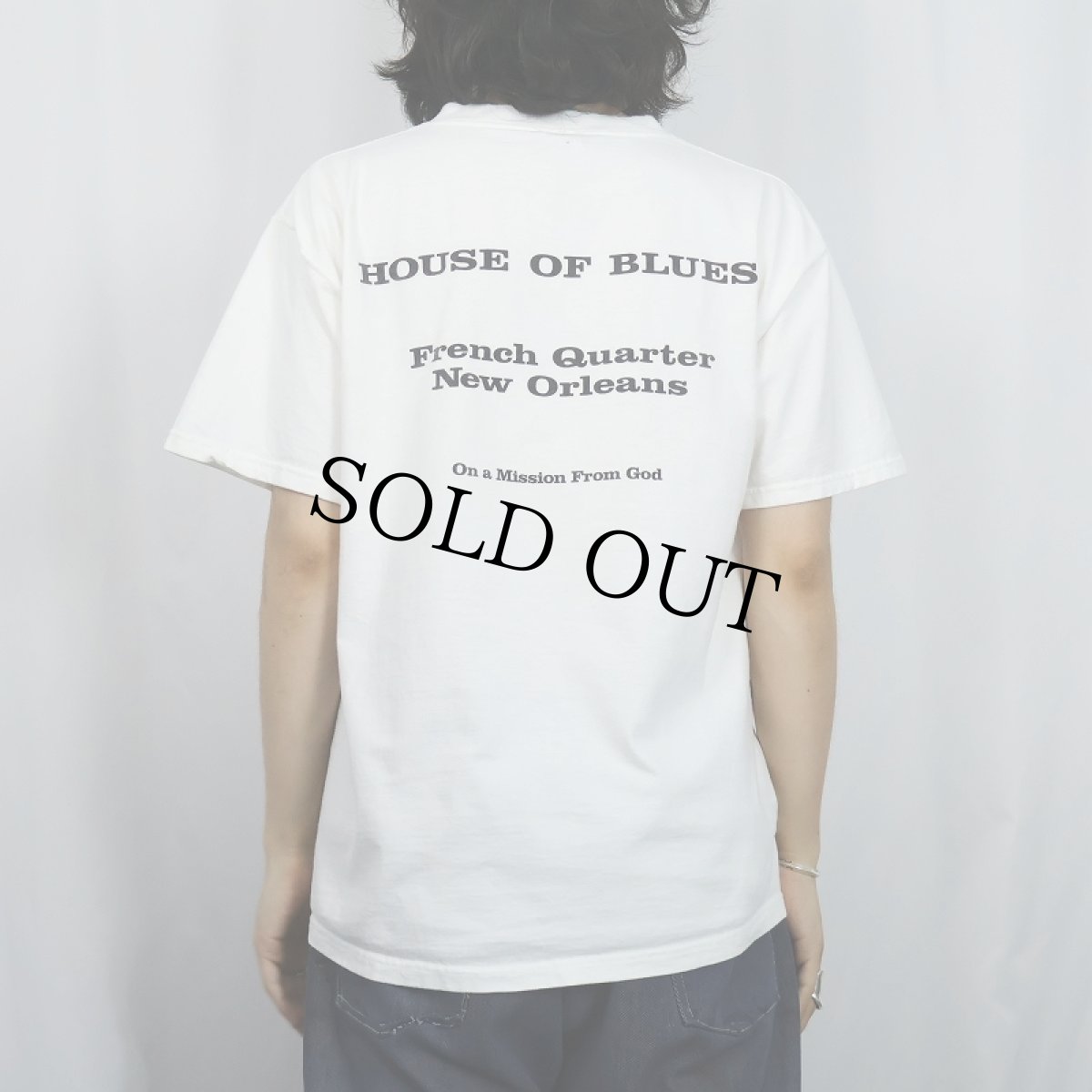 画像4: 90〜2000's THE BLUES BROTHERS "House of Blues" コメディ映画プリントTシャツ L (4)