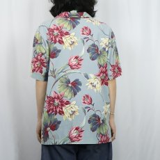 画像3: 80〜90's POLO COUNTRY Ralph Lauren オールオーバーパターン コットンアロハシャツ L (3)