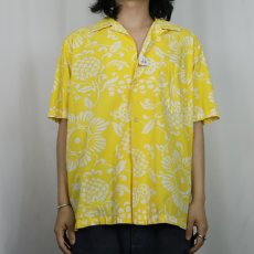 画像2: 〜70's Royal Kaanapali オールオーバーパターン コットンアロハシャツ (2)