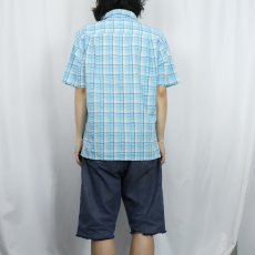 画像3: 2017SS Patagonia チェック柄 コットン×ポリエステル シアサッカーシャツ M (3)
