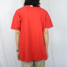 画像3: 90's Champion 青刺繍タグ 中期 USA製 "WISCONSIN" キャラクタープリントTシャツ XXL (3)