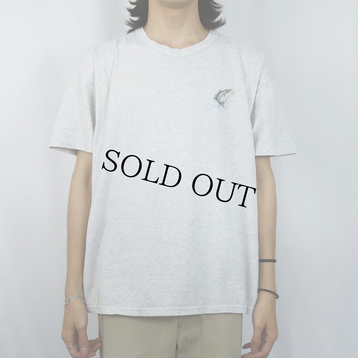 画像3: 80's USA製 "Catch and Release" 魚プリントTシャツ XL (3)