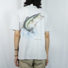 画像4: 80's USA製 "Catch and Release" 魚プリントTシャツ XL (4)