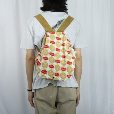 画像2: Schaefer ビールブランド プリントコットンバックパック (2)