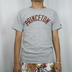 画像2: 80〜90's Champion 青刺繍タグ 中期 USA製 "PRINCETON" カレッジTシャツ M (2)