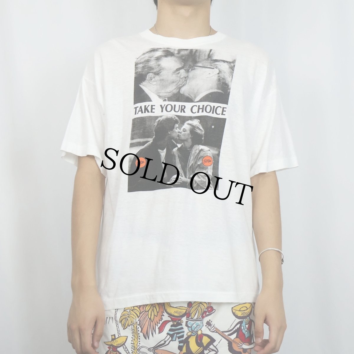画像2: 〜90’s "TAKE YOUR CHOICE" フォトプリントTシャツ XL  (2)