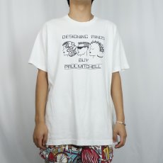 画像2: 90's PAUL MITCHELL USA製 ヘアケアブランド イラストプリントTシャツ XL (2)