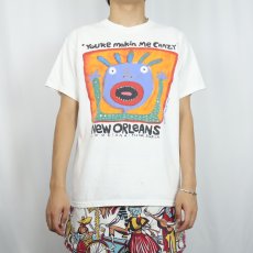 画像3: 90's〜 BIG HED "YOU'RE MAKIN ME CRAZY" アートプリントTシャツ L (3)