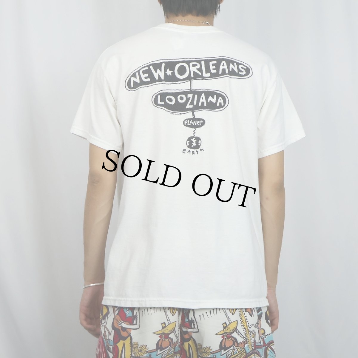 画像4: 90's〜 BIG HED "YOU'RE MAKIN ME CRAZY" アートプリントTシャツ L (4)