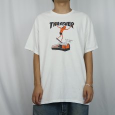 画像2: THRASHER×NECKFACE グラフィックアートプリントTシャツ XL (2)