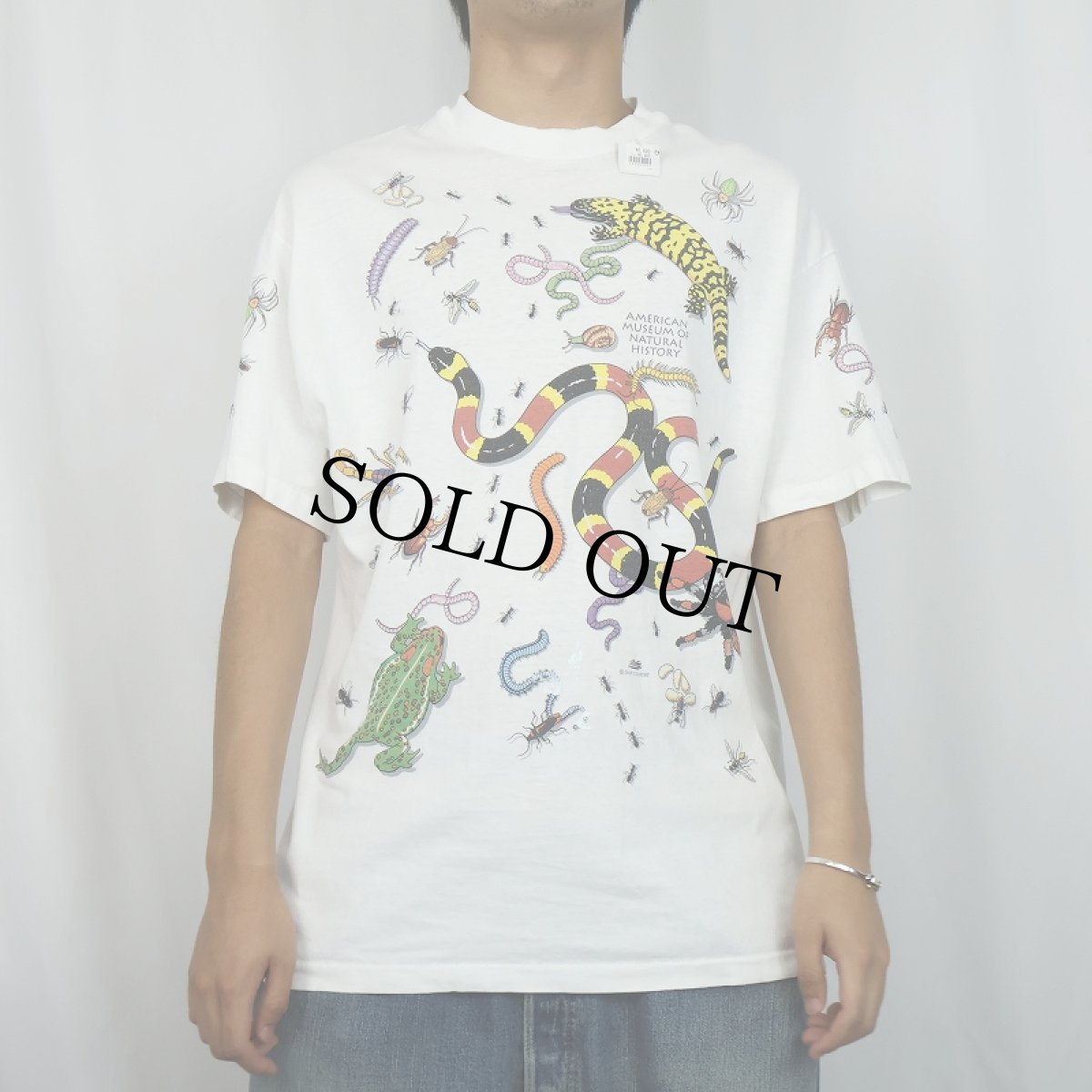 画像3: 90's DAN GILBERT USA製 "American Museum of Natural History" 大判プリントTシャツ L (3)