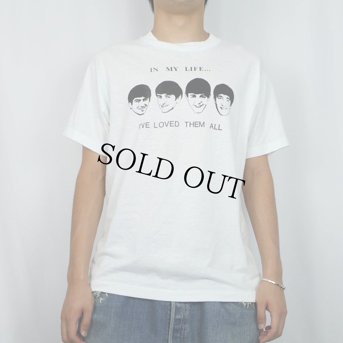 画像2: 90's THE BEATLES USA製 "IN MY LIFE..." ロックバンドプリントTシャツ L (2)