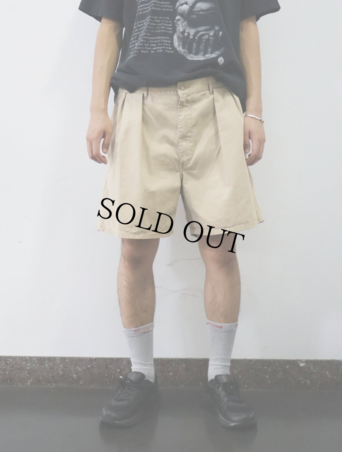 画像2: POLO Ralph Lauren "POLO CHINO" 2タック コットンチノショーツ W35 (2)