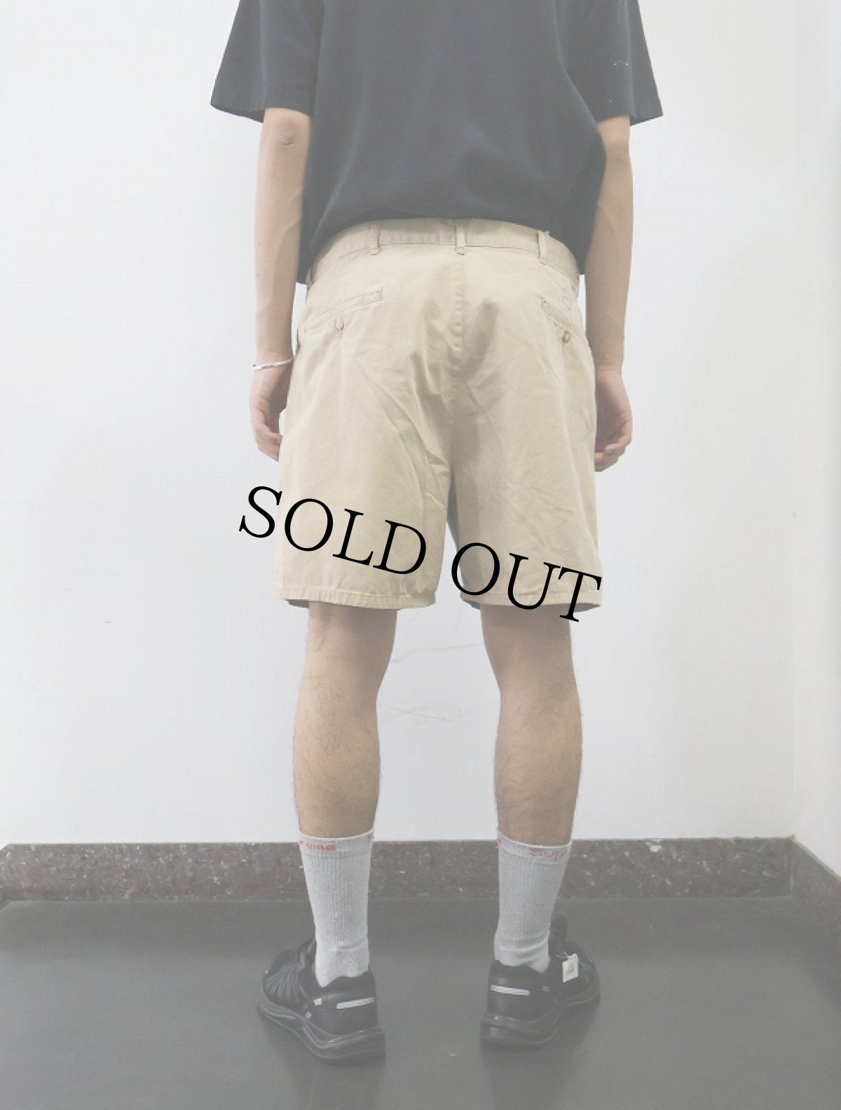 画像3: POLO Ralph Lauren "POLO CHINO" 2タック コットンチノショーツ W35 (3)