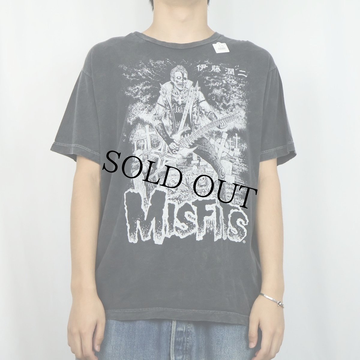 画像3: MISFITS × 伊藤潤二 ハードコアパンクバンド プリントTシャツ L (3)
